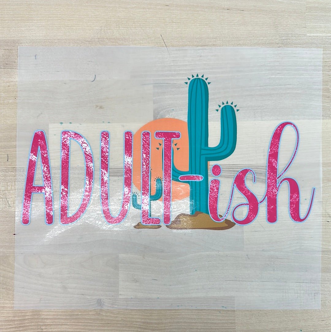 adult - ish cactus size ADULT DTF TRANSFERPRINT TO ORDER - Do it yourself Transfers