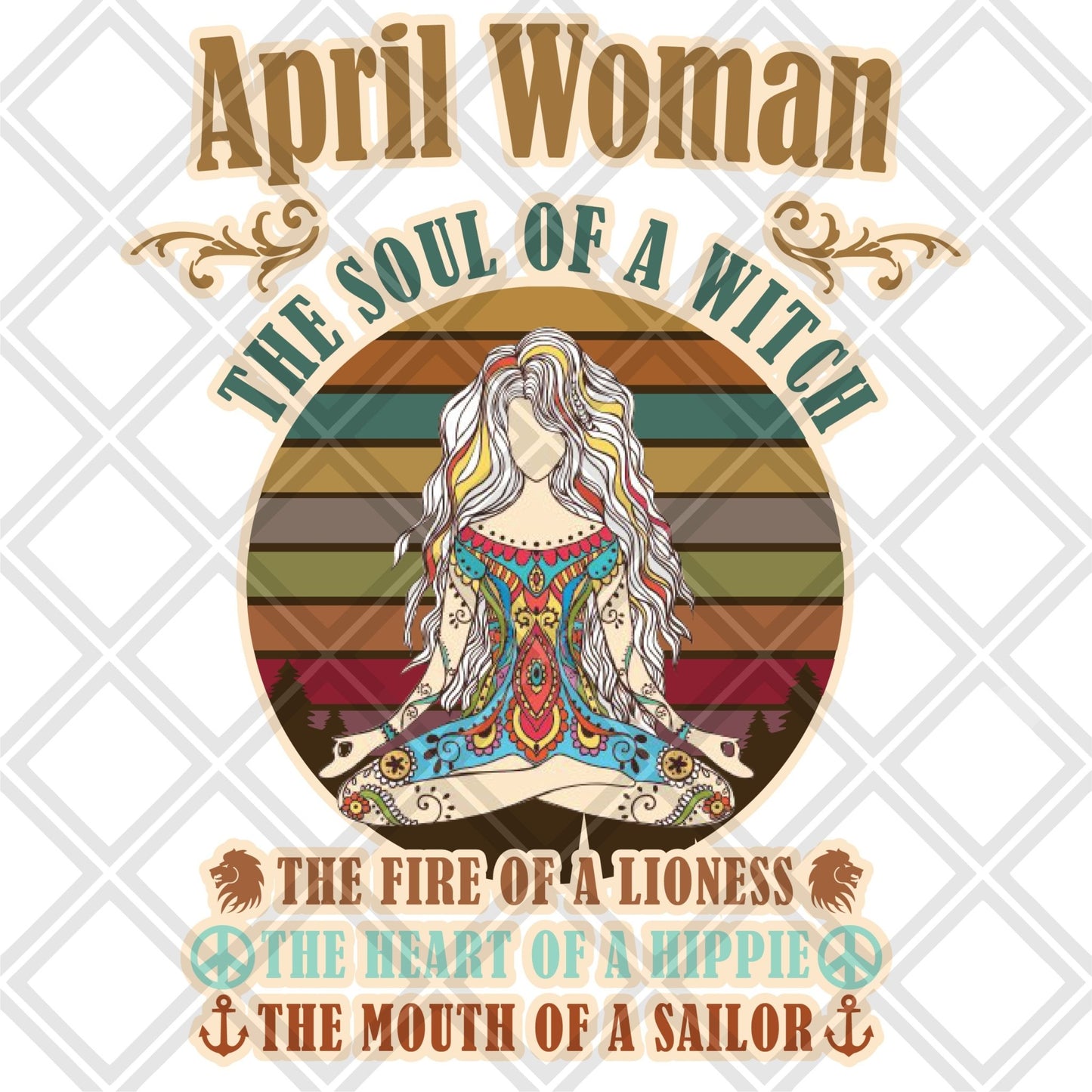 April the soul of a witch DTF TRANSFERSPRINT TO ORDER - Do it yourself Transfers