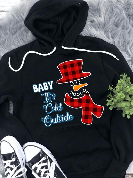 Baby it's cold outside snowman winter png Digital Download Instand Download - Do it yourself Transfers