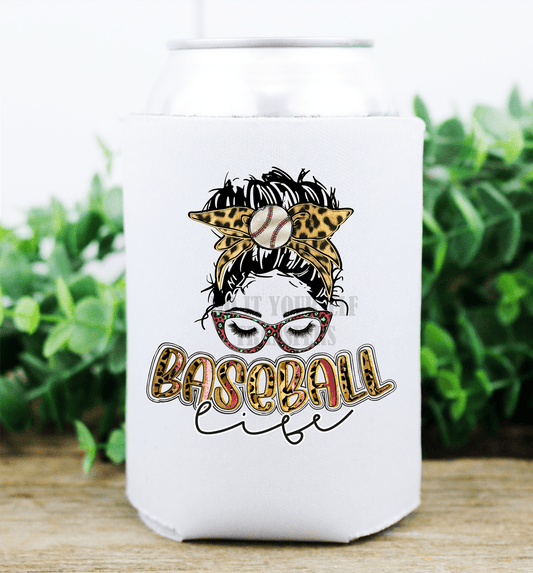 Baseball Life mom bun glasses / size DTF TRANSFERPRINT TO ORDER - Do it yourself Transfers