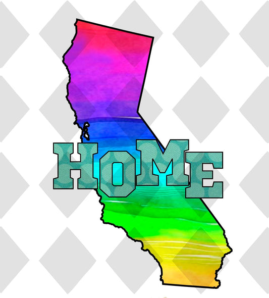 California STATE HOME png Digital Download Instand Download - Do it yourself Transfers