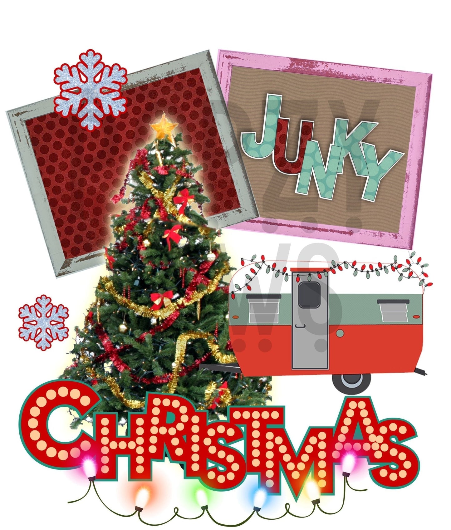 Christmas Junkie DTF TRANSFERPRINT TO ORDER - Do it yourself Transfers