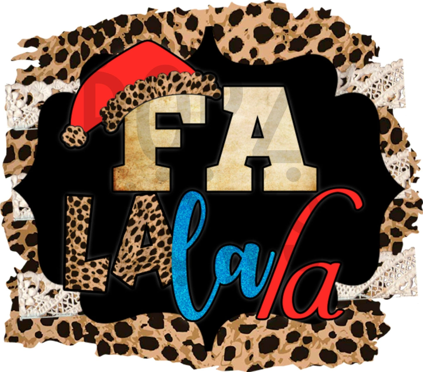 FALALALA CHRISTMAS Digital Download Instand Download - Do it yourself Transfers