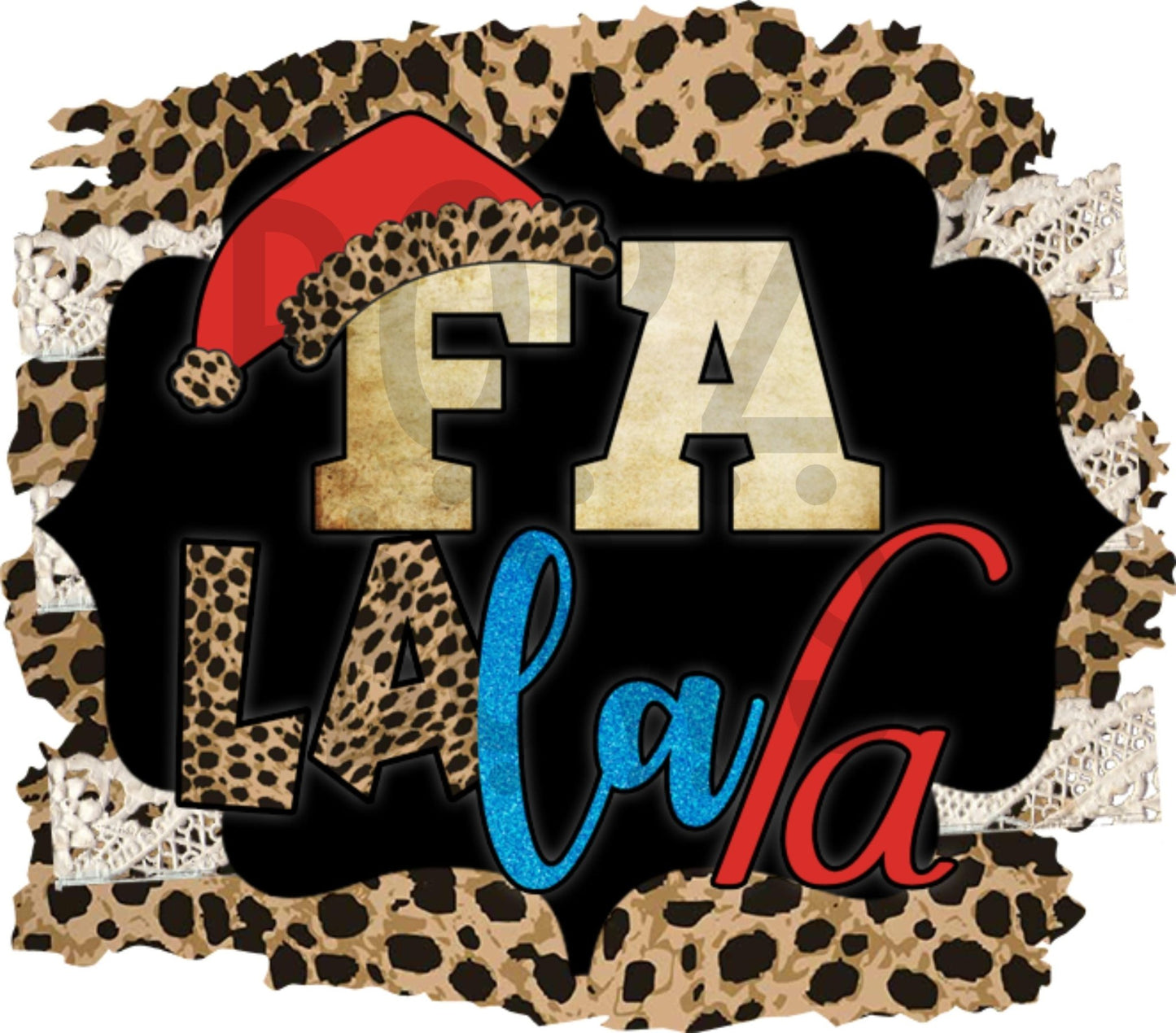 Falalala Christmas DTF TRANSFERPRINT TO ORDER - Do it yourself Transfers