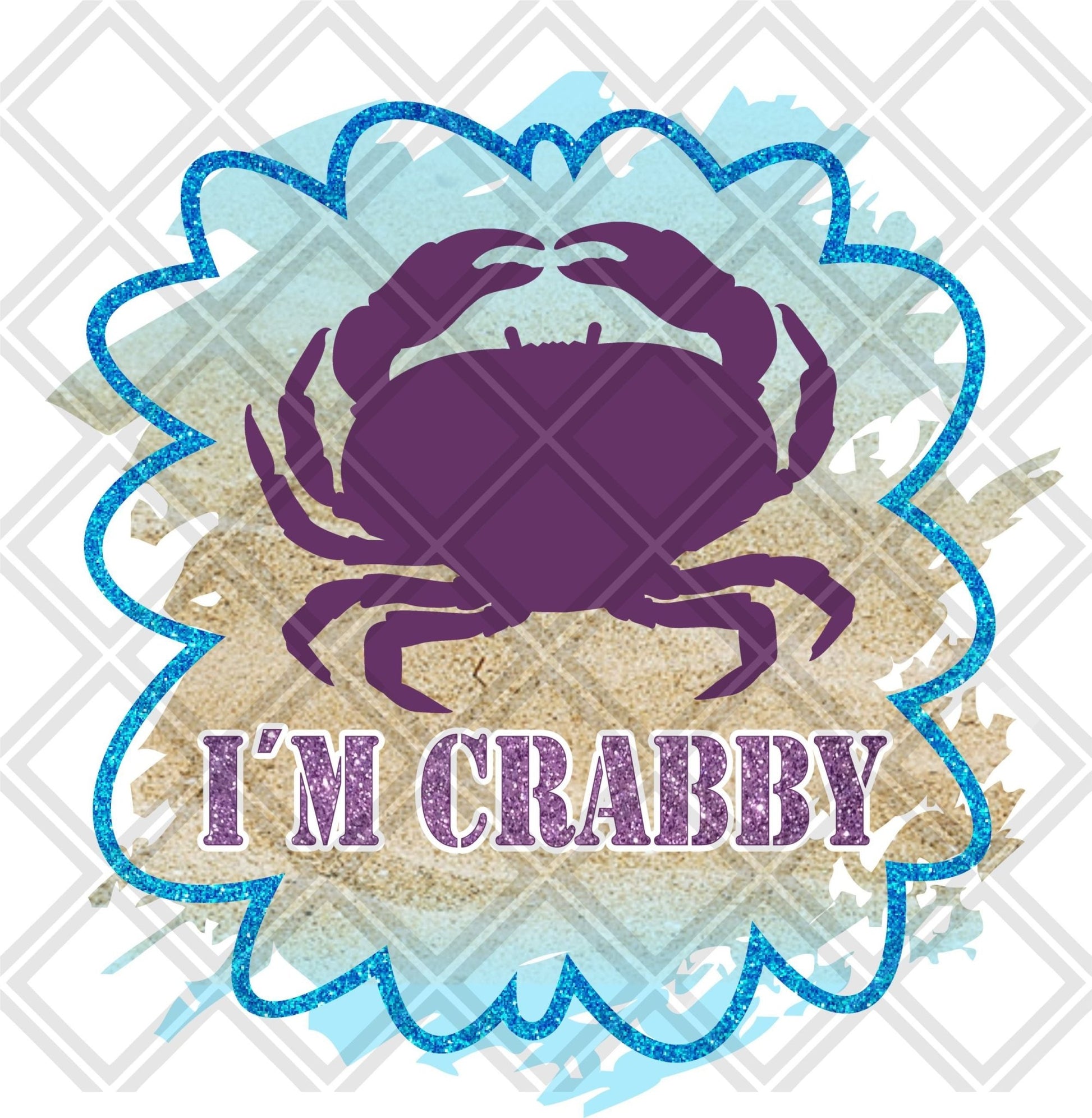 Im Crabby Crab DTF TRANSFERPRINT TO ORDER - Do it yourself Transfers