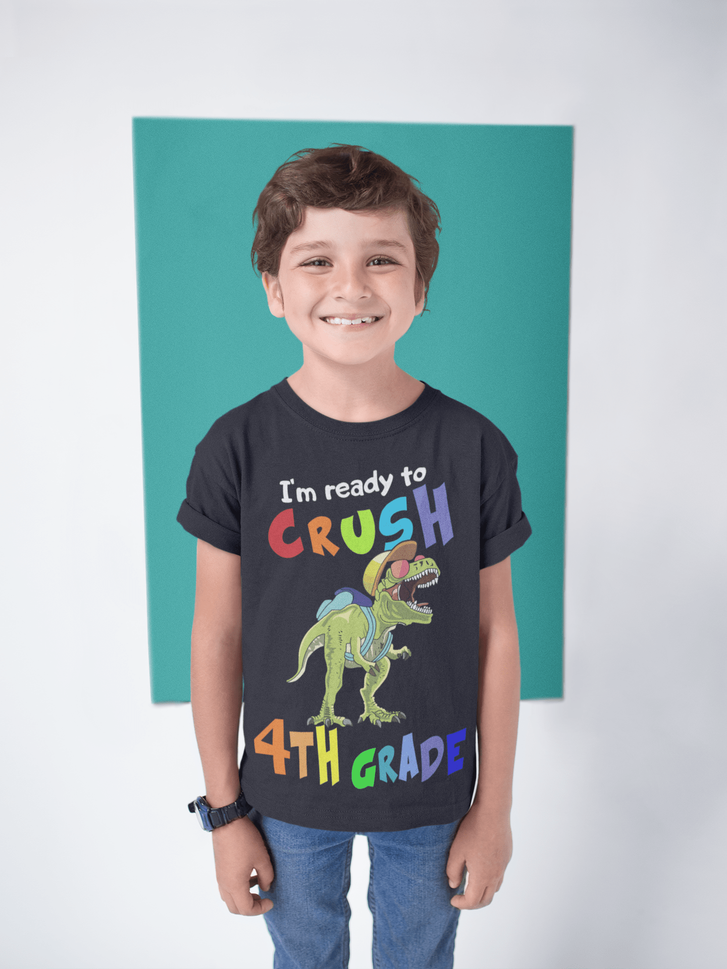 I'm Ready to crush Kinergarten School Dinosaur backpack png Digital Download Instand Download - Do it yourself Transfers