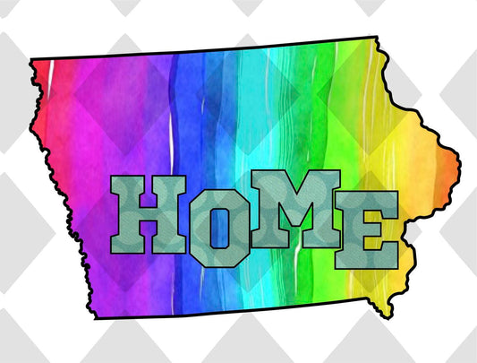 Iowa STATE HOME png Digital Download Instand Download - Do it yourself Transfers