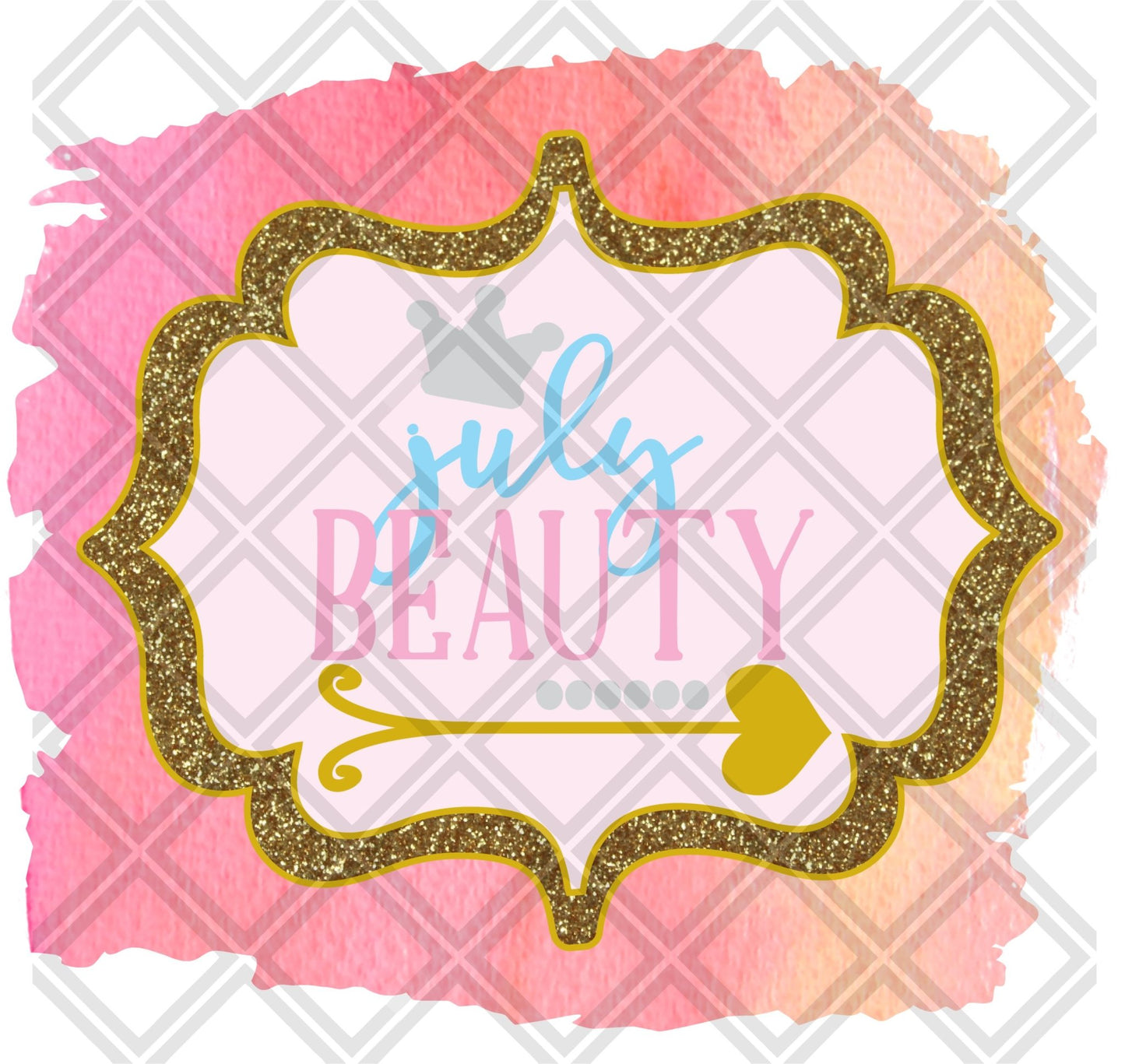 JULY BEAUTY MONTH png Digital Download Instand Download - Do it yourself Transfers