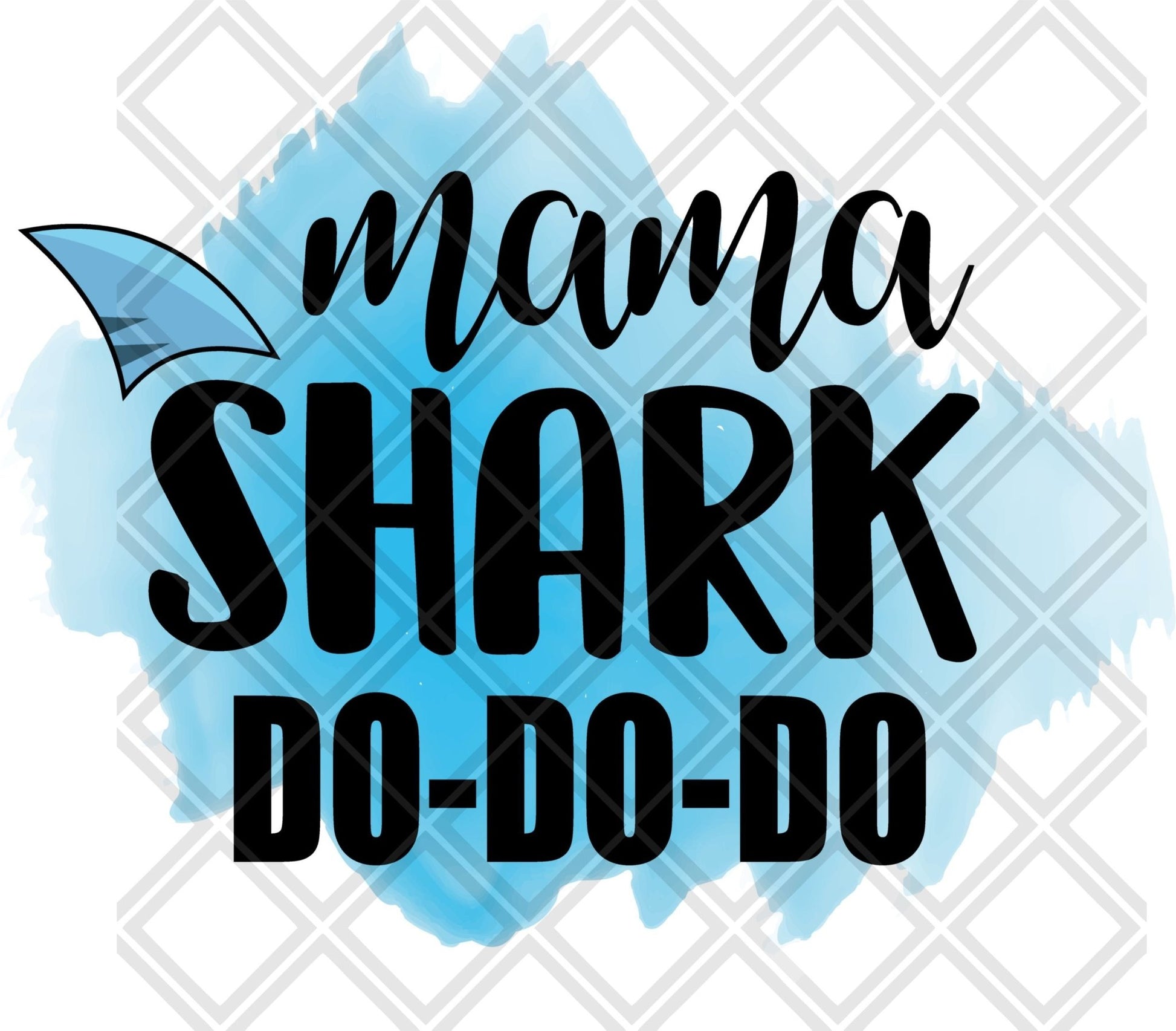 Mama Shark DTF TRANSFERPRINT TO ORDER - Do it yourself Transfers