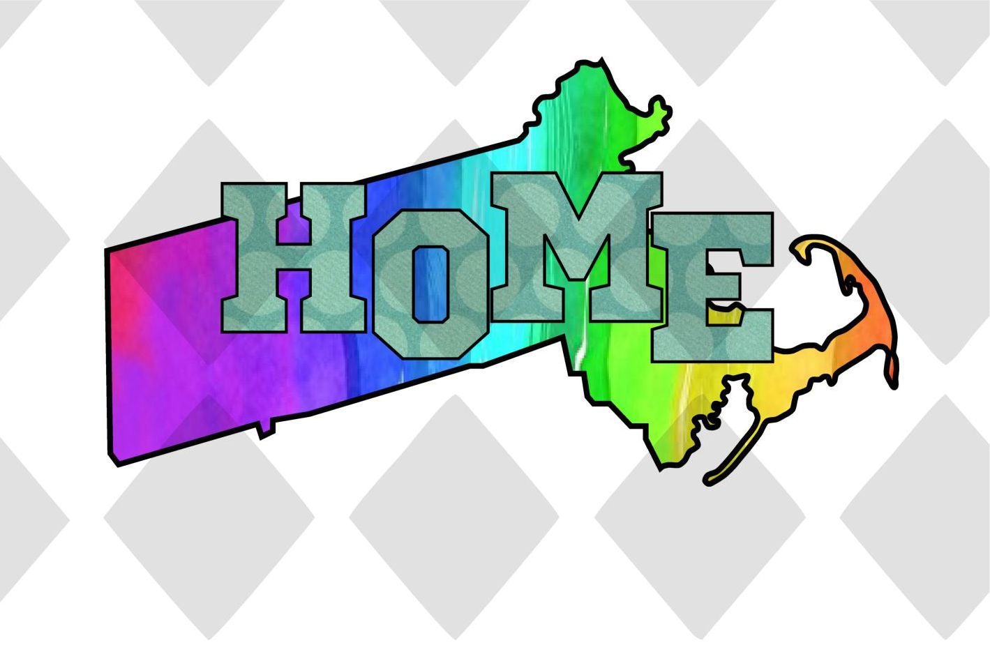 Massachusetts State Home DTF TRANSFERPRINT TO ORDER - Do it yourself Transfers