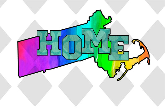 Massachusetts STATE HOME png Digital Download Instand Download - Do it yourself Transfers