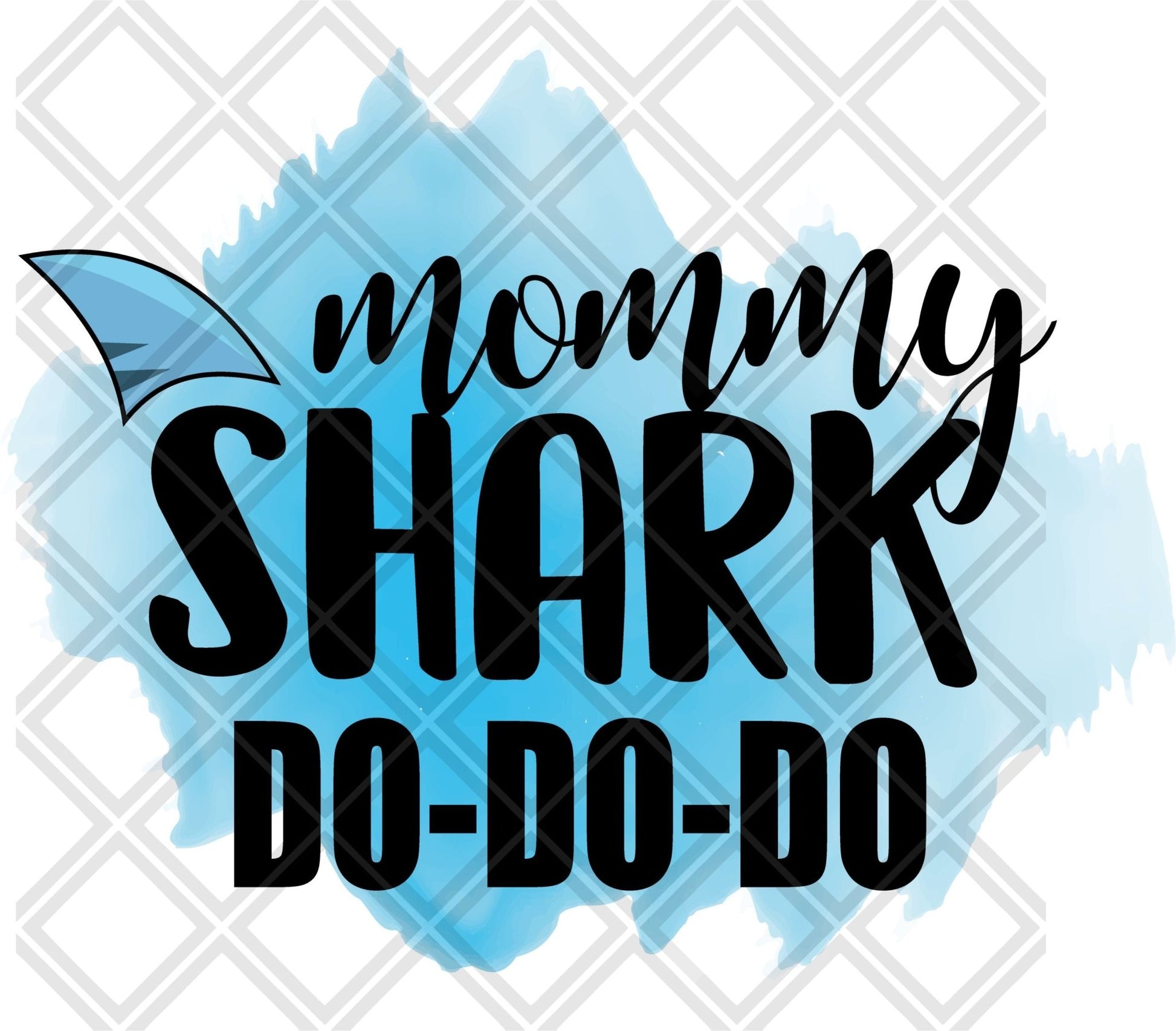 Mommy Shark DTF TRANSFERPRINT TO ORDER - Do it yourself Transfers