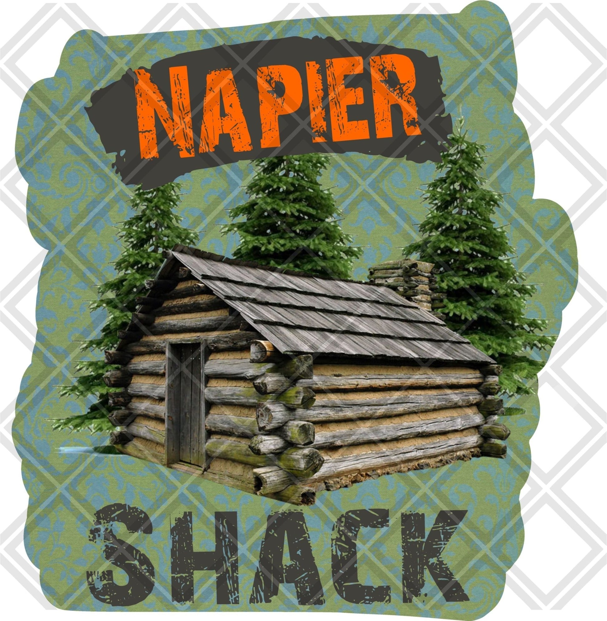 Napier Shack frame Digital Download Instand Download - Do it yourself Transfers