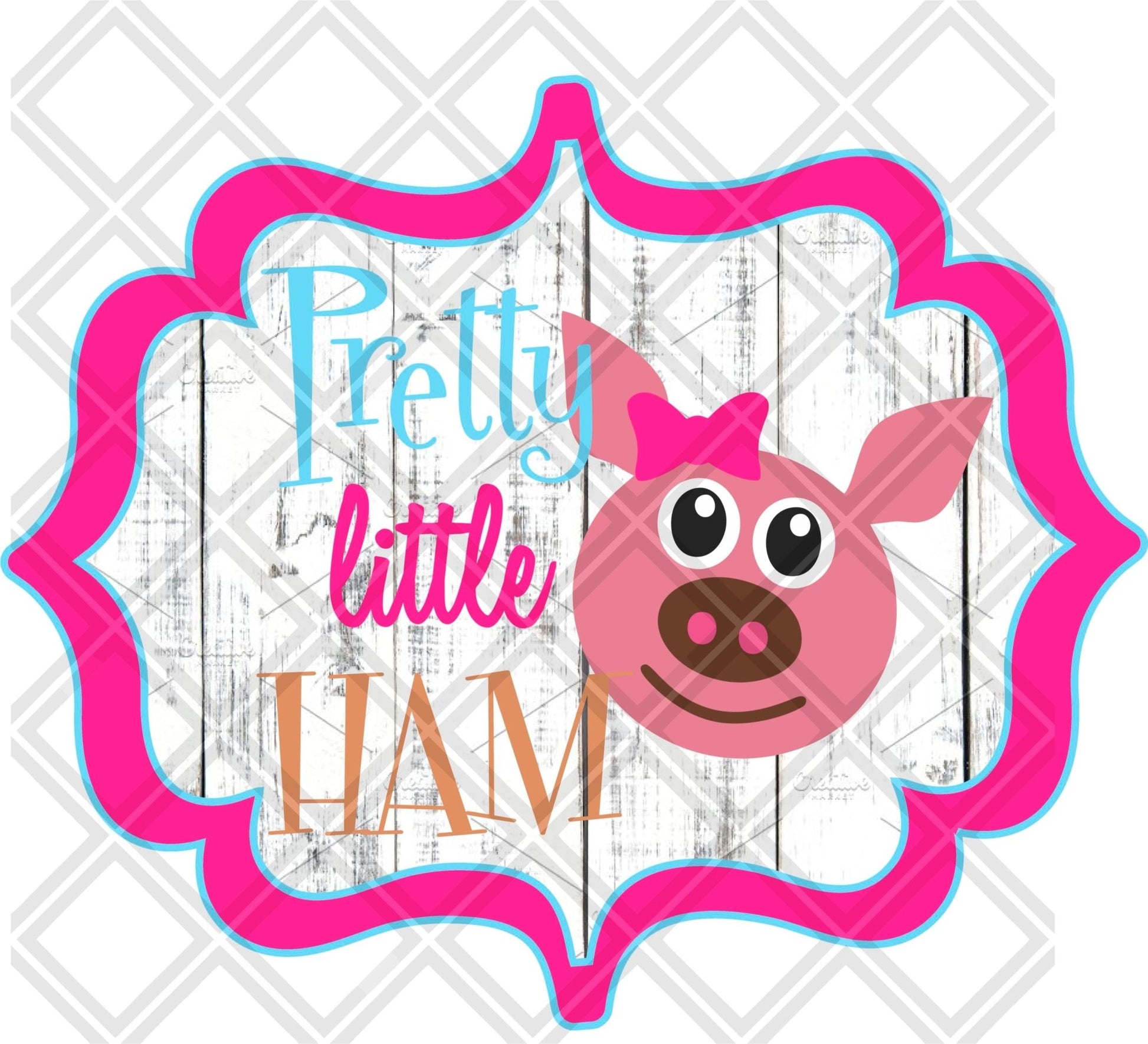 PRETTY LITTLE HAM png Digital Download Instand Download - Do it yourself Transfers