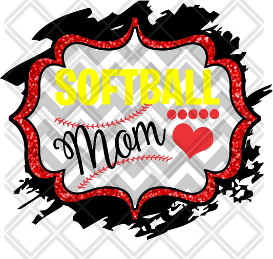 Softball Mom DTF TRANSFERPRINT TO ORDER - Do it yourself Transfers