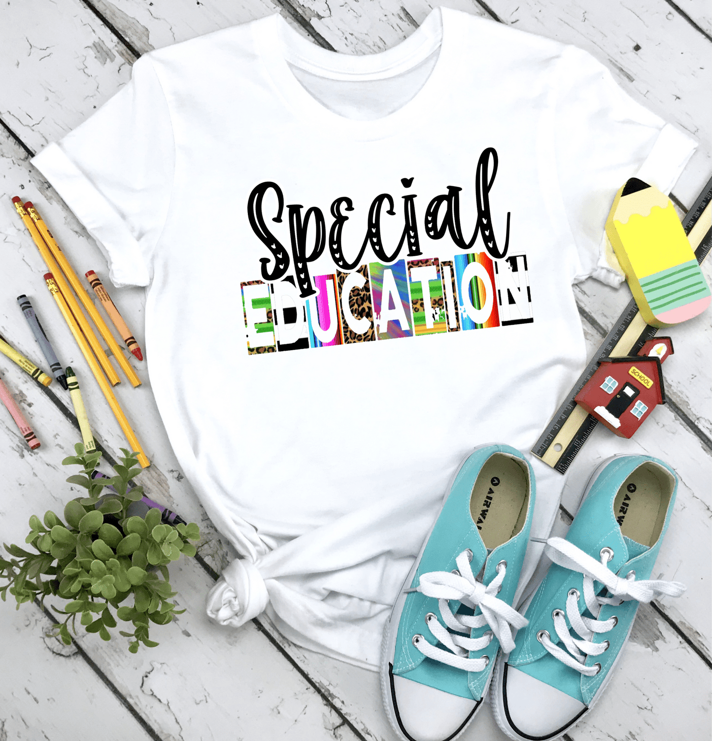 Special Education leopard serape tie dye DTF TRANSFERSPRINT TO ORDER - Do it yourself Transfers