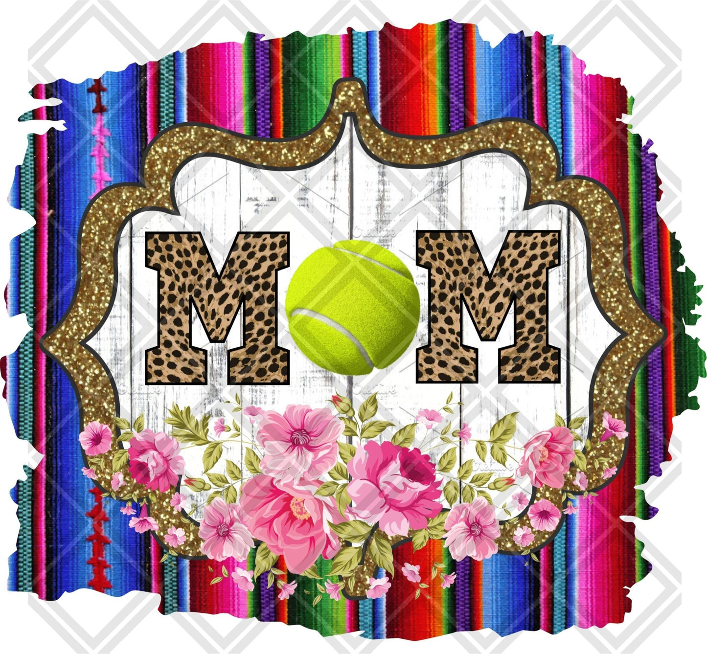 tennis mom frame DTF TRANSFERPRINT TO ORDER - Do it yourself Transfers