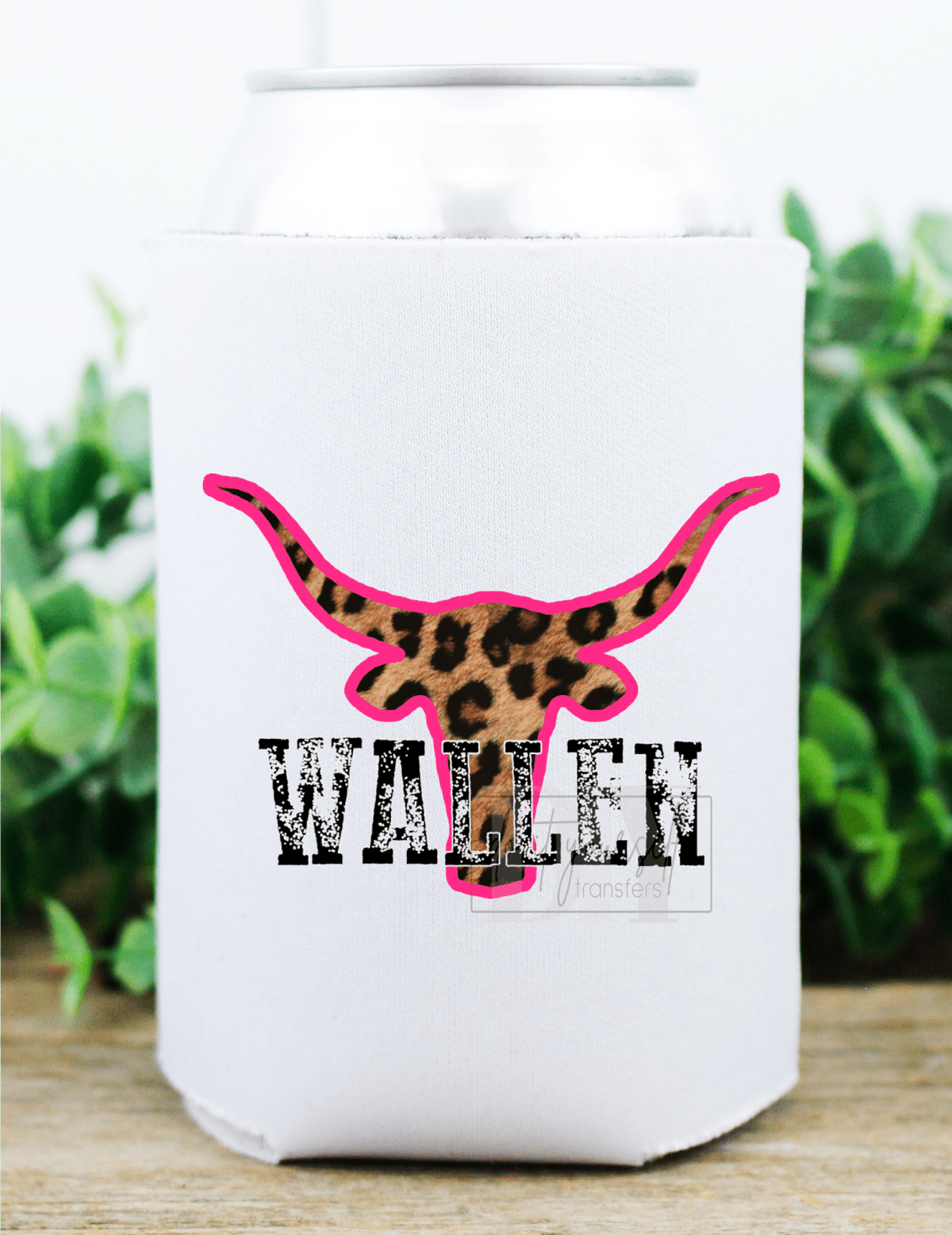 Wallen Bull leopard PINK size 2x3 DTF TRANSFERPRINT TO ORDER - Do it yourself Transfers