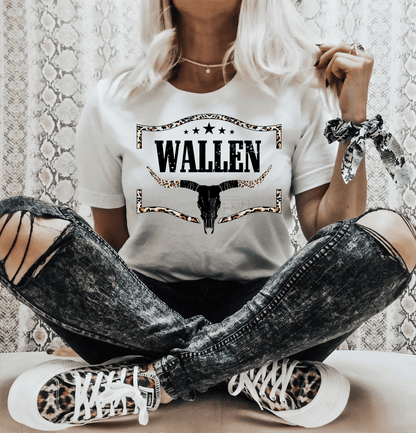 WALLEN Skull Leopard FRAME Stars size ADULT DTF TRANSFERPRINT TO ORDER - Do it yourself Transfers