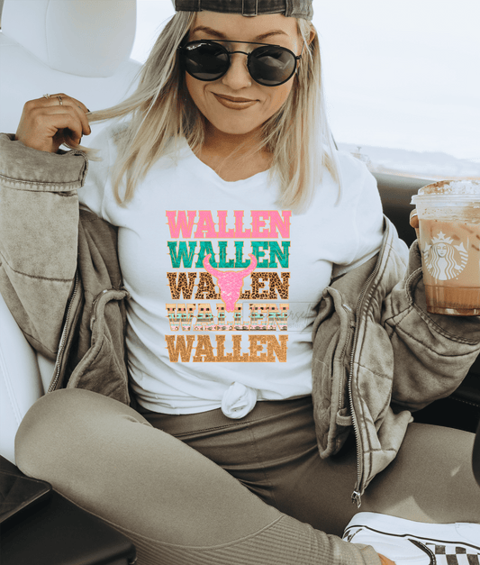 Wallen Wallen Wallen Wallen Wallen bull skull Morgan PINK skull size ADULT 12.1x9.2 DTF TRANSFERPRINT TO ORDER - Do it yourself Transfers